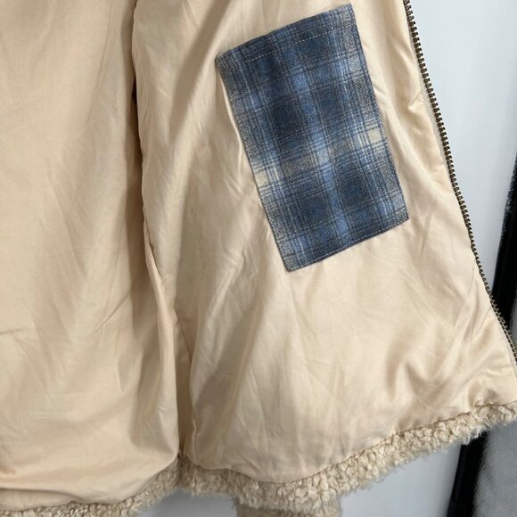 Pendleton Ladies' Fuzzy Zip Jacket Coat Teddy Bear Fall Winter Sherpa Fleece med - Picture 8 of 15